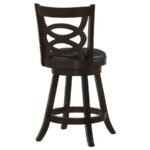 CALECITA WOOD SWIVEL COUNTER STOOL CAPPUCCINO (SET OF 2) - Image 8
