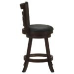 CALECITA WOOD SWIVEL COUNTER STOOL CAPPUCCINO (SET OF 2) - Image 9