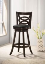 CALECITA WOOD SWIVEL BAR CHAIR CAPPUCCINO (SET OF 2) - Image 2