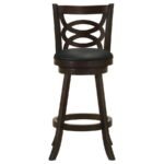 CALECITA WOOD SWIVEL BAR CHAIR CAPPUCCINO (SET OF 2) - Image 4