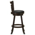 CALECITA WOOD SWIVEL BAR CHAIR CAPPUCCINO (SET OF 2) - Image 9