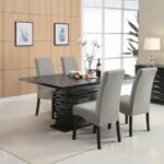STANTON 5-PIECE RECTANGULAR DINING TABLE SET GREY