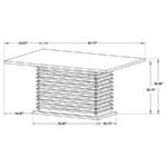 STANTON 7-PIECE RECTANGULAR DINING TABLE SET GREY - Image 7