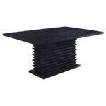 STANTON RECTANGULAR 66-INCH DINING TABLE BLACK