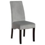 STANTON VELVET UPHOLSTERED DINING SIDE CHAIR GREY (SET OF 2) - Image 3