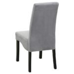 STANTON VELVET UPHOLSTERED DINING SIDE CHAIR GREY (SET OF 2) - Image 4