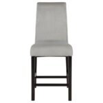 STANTON 5-PIECE SQUARE COUNTER HEIGHT DINING TABLE SET GREY - Image 7