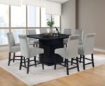 STANTON SQUARE 54-INCH COUNTER HEIGHT DINING TABLE BLACK - Image 7