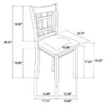 LAVON 5-PIECE OVAL EXTENSION LEAF DINING SET ESPRESSO - Image 12