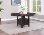 LAVON OVAL 60-INCH WOOD EXTENSION LEAF DINING TABLE ESPRESSO - Image 2