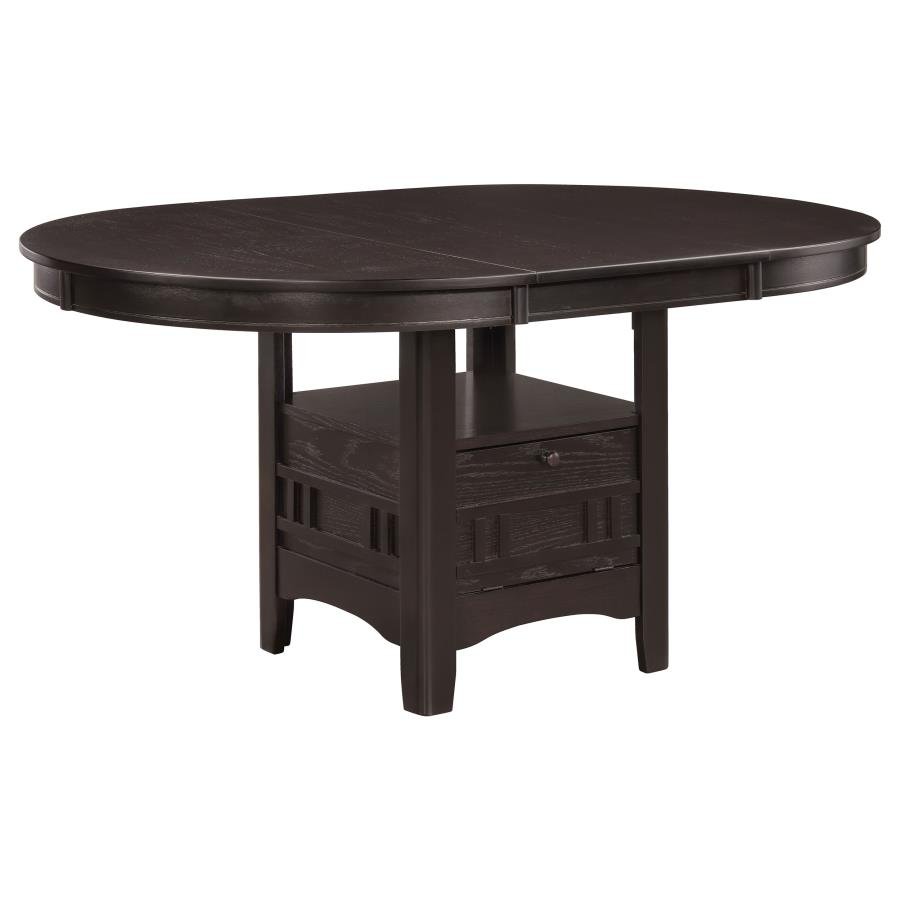 102671_02x900.jpg LAVON OVAL 60-INCH WOOD EXTENSION LEAF DINING TABLE ESPRESSO - Image 1