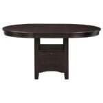 LAVON OVAL 60-INCH WOOD EXTENSION LEAF DINING TABLE ESPRESSO - Image 3