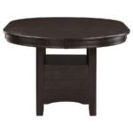 LAVON OVAL 60-INCH WOOD EXTENSION LEAF DINING TABLE ESPRESSO - Image 4