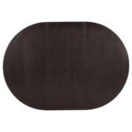 LAVON OVAL 60-INCH WOOD EXTENSION LEAF DINING TABLE ESPRESSO - Image 5