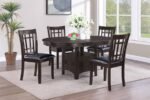 LAVON OVAL 60-INCH WOOD EXTENSION LEAF DINING TABLE ESPRESSO - Image 8