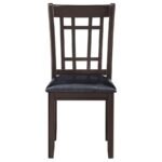LAVON WOOD DINING SIDE CHAIR BLACK AND ESPRESSO (SET OF 2) - Image 4