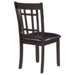 LAVON WOOD DINING SIDE CHAIR BLACK AND ESPRESSO (SET OF 2) - Image 9