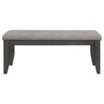 DALILA 6-PIECE RECTANGULAR DINING TABLE SET DARK GREY - Image 11