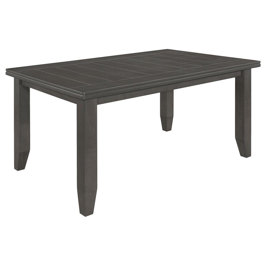 102721GRY_02x900.jpg DALILA RECTANGULAR 66-INCH WOOD DINING TABLE DARK GREY - Image 1