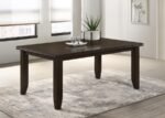 DALILA RECTANGULAR 66-INCH WOOD DINING TABLE CAPPUCCINO - Image 2
