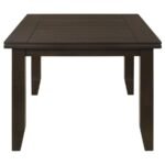 DALILA RECTANGULAR 66-INCH WOOD DINING TABLE CAPPUCCINO - Image 4