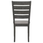 DALILA WOOD DINING SIDE CHAIR DARK GREY (SET OF 2) - Image 8