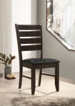 DALILA WOOD DINING SIDE CHAIR CAPPUCCINO (SET OF 2) - Image 2