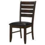 DALILA WOOD DINING SIDE CHAIR CAPPUCCINO (SET OF 2) - Image 5