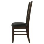 DALILA WOOD DINING SIDE CHAIR CAPPUCCINO (SET OF 2) - Image 6