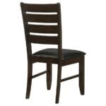 DALILA WOOD DINING SIDE CHAIR CAPPUCCINO (SET OF 2) - Image 8