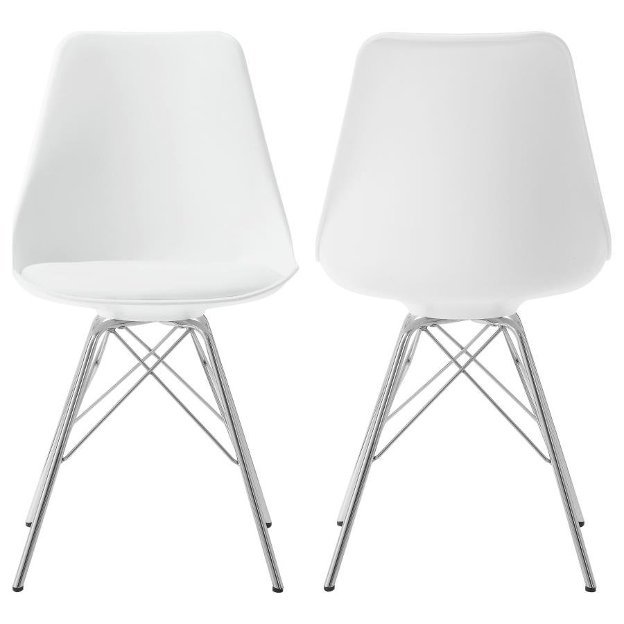 102792_001x900.jpg JUNIPER POLYPROPYLENE DINING SIDE CHAIR WHITE (SET OF 2) - Image 1