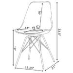 JUNIPER POLYPROPYLENE DINING SIDE CHAIR WHITE (SET OF 2) - Image 10