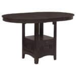 LAVON 5-PIECE OVAL COUNTER HEIGHT DINING SET ESPRESSO - Image 3