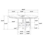 LAVON 5-PIECE OVAL COUNTER HEIGHT DINING SET ESPRESSO - Image 9