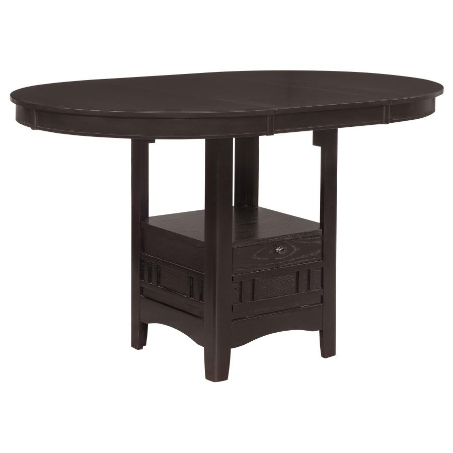102888_02x900.jpg LAVON OVAL 60-INCH COUNTER HEIGHT EXTENSION DINING TABLE ESPRESSO - Image 1