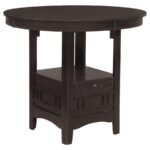 LAVON OVAL 60-INCH COUNTER HEIGHT EXTENSION DINING TABLE ESPRESSO - Image 3