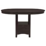 LAVON OVAL 60-INCH COUNTER HEIGHT EXTENSION DINING TABLE ESPRESSO - Image 4