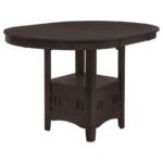 LAVON OVAL 60-INCH COUNTER HEIGHT EXTENSION DINING TABLE ESPRESSO - Image 5