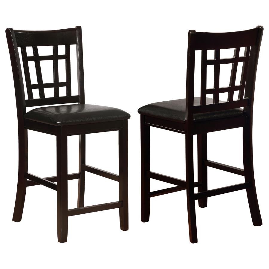 102889_001x900.jpg LAVON WOOD COUNTER HEIGHT DINING CHAIR BLACK AND ESPRESSO (SET OF 2) - Image 1