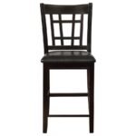 LAVON WOOD COUNTER HEIGHT DINING CHAIR BLACK AND ESPRESSO (SET OF 2) - Image 4