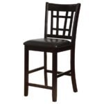 LAVON WOOD COUNTER HEIGHT DINING CHAIR BLACK AND ESPRESSO (SET OF 2) - Image 5