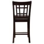 LAVON WOOD COUNTER HEIGHT DINING CHAIR BLACK AND ESPRESSO (SET OF 2) - Image 8