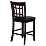 LAVON WOOD COUNTER HEIGHT DINING CHAIR BLACK AND ESPRESSO (SET OF 2) - Image 9