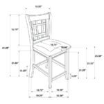 LAVON WOOD COUNTER HEIGHT DINING CHAIR BLACK AND ESPRESSO (SET OF 2) - Image 11