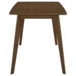 KERSEY 5-PIECE RECTANGULAR DINING TABLE SET CHESTNUT - Image 5