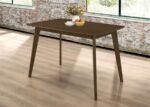 KERSEY RECTANGULAR 47-INCH WOOD DINING TABLE CHESTNUT - Image 2