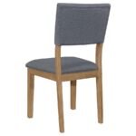 SHARON FABRIC UPHOLSTERED DINING SIDE CHAIR BROWN (SET OF 2) - Image 7