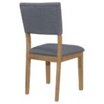 SHARON FABRIC UPHOLSTERED DINING SIDE CHAIR BROWN (SET OF 2) - Image 8