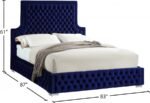 Sedona Velvet Upholstered Bed - Image 3