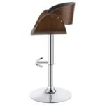 DANA ADJUSTABLE BAR STOOL BLACK AND CHROME - Image 5
